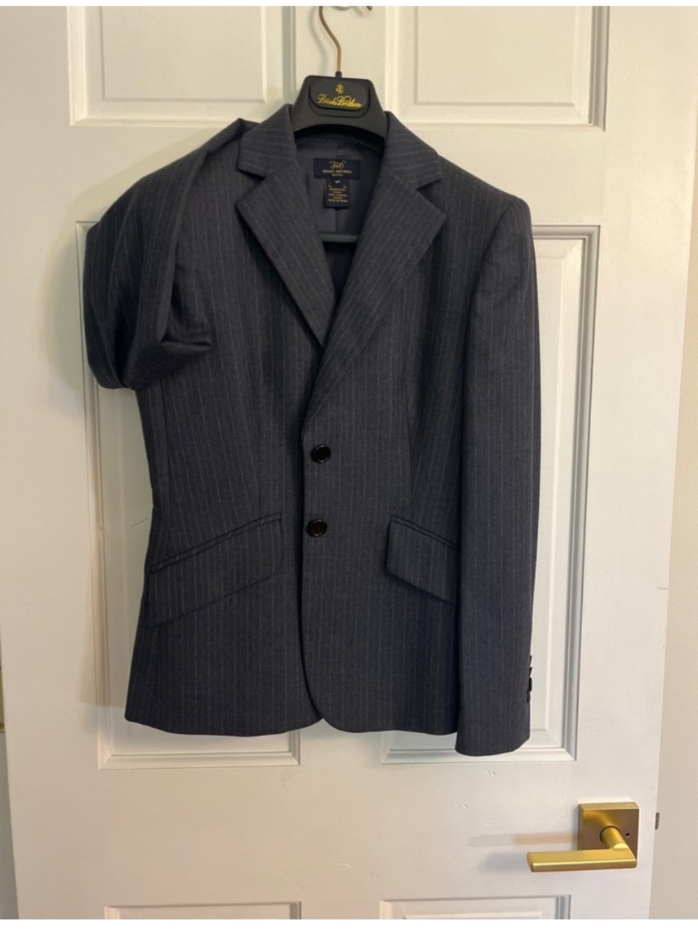 Brooks Brothers Charcoal Pinstripe Blazer